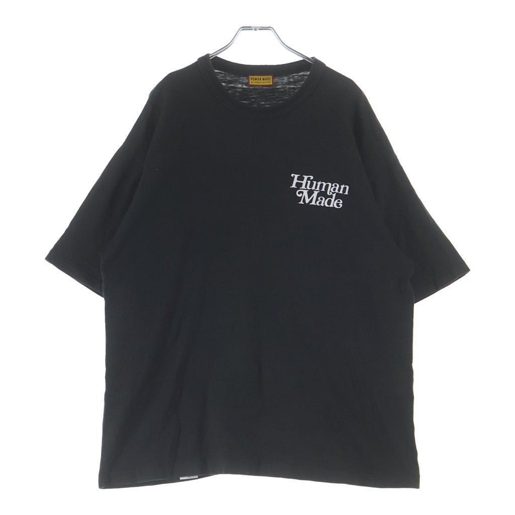 HUMAN MADE(ヒューマンメイド) 25SS ×VERDY フロントプリント 半袖Tシャツ カットソー ブラック XX29TE002