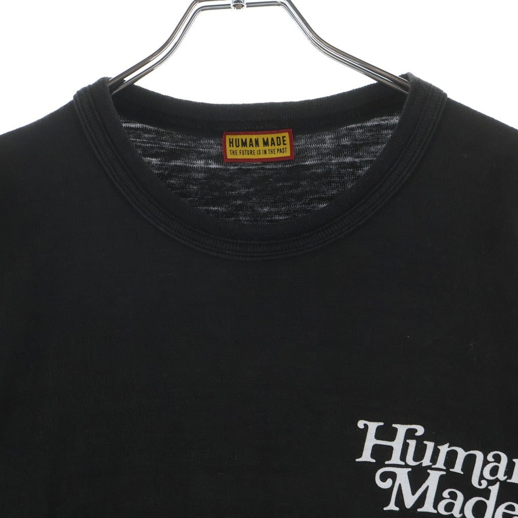 HUMAN MADE(ヒューマンメイド) 25SS ×VERDY フロントプリント 半袖Tシャツ カットソー ブラック XX29TE002