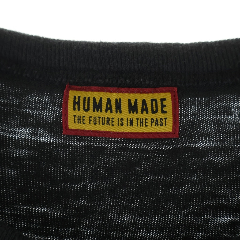 HUMAN MADE(ヒューマンメイド) 25SS ×VERDY フロントプリント 半袖Tシャツ カットソー ブラック XX29TE002