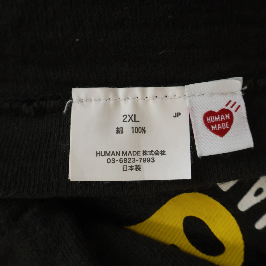 HUMAN MADE(ヒューマンメイド) 25SS ×VERDY フロントプリント 半袖Tシャツ カットソー ブラック XX29TE002