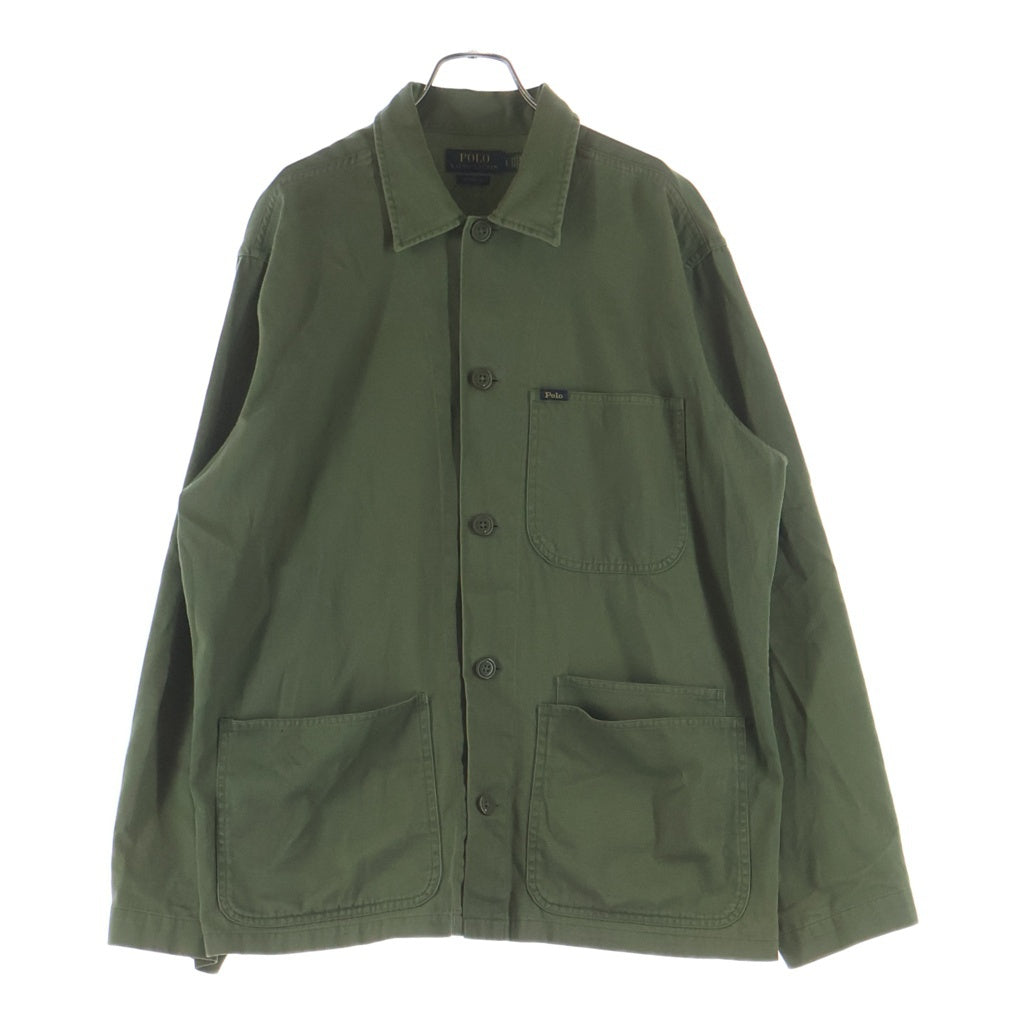 POLO RALPH LAUREN(ポロラルフローレン) 26SS Classic Fit Twill Utility Overshirt クラシックフィット ツイル ユーティリティ オーバーシャツ カーキ