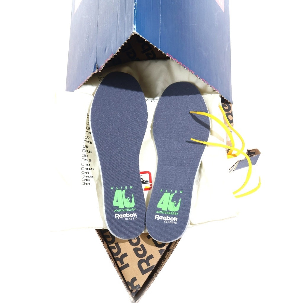 Reebok(リーボック) ALIEN FIGHTER BISHOPS 40TH ANNIVERSARY エイリアン ファイタ ー ヒ#ショッフ#ス 40TH アニバーサリー ハイカットスニーカー ホワイト US10.5/28.5cm DV8578