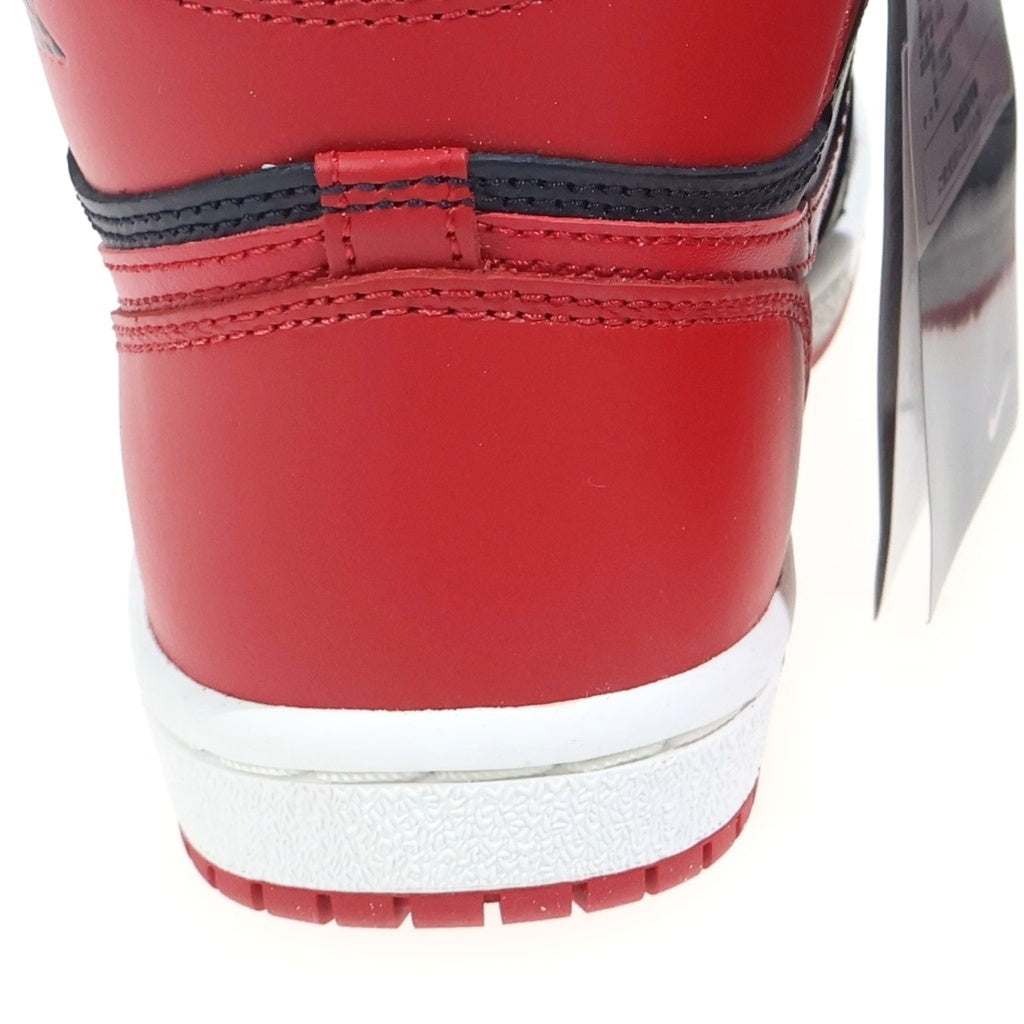 NIKE(ナイキ) AIR JORDAN 1 HIGH 85 BRED エアジョーダン1 85 ブレッド ハイカットスニーカー ブラック/レッド US4/23cm HV6674-067 レディース