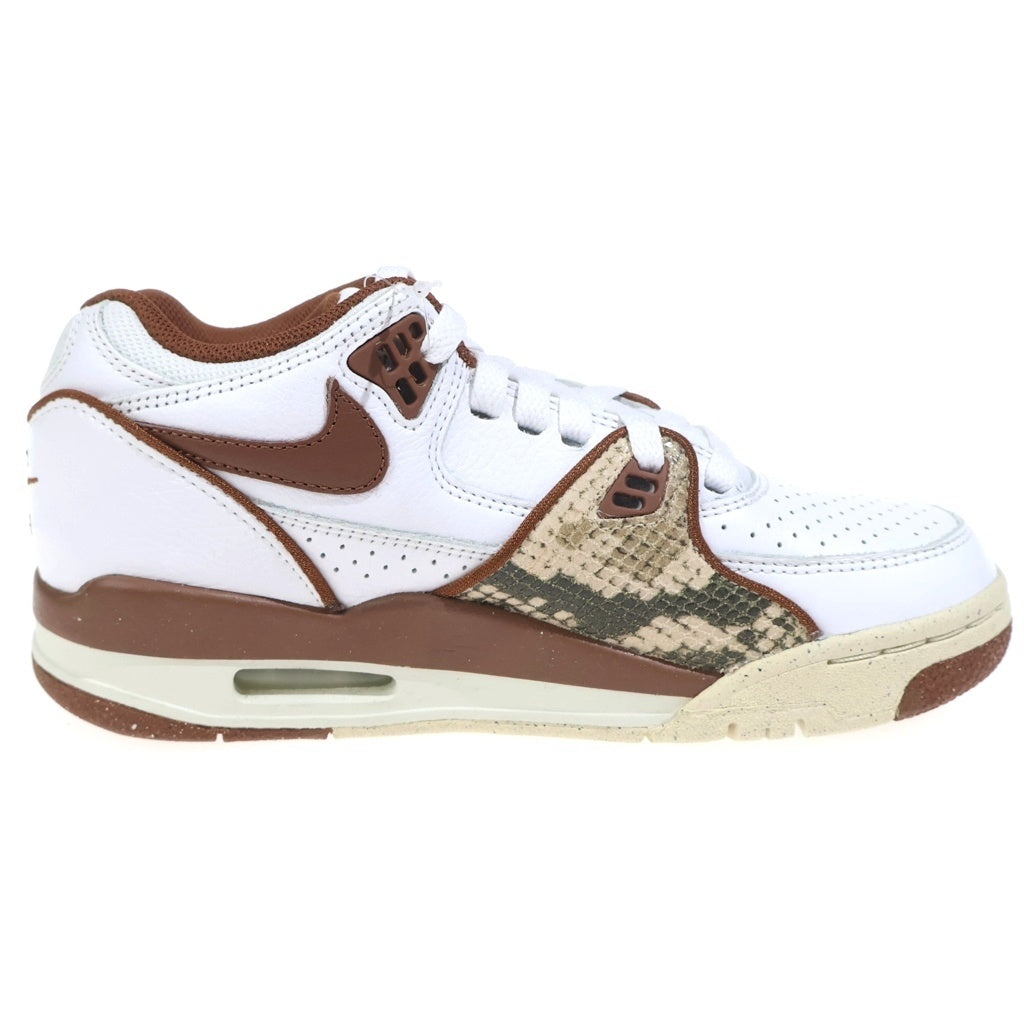 NIKE(ナイキ) ×STUSSY Air Flight 89 Low SP White and Pecan ステューシー エアーフライト89 ロー SP ローカットスニーカー ホワイト/ブラウン US4/23cm FD6475-100 レディース