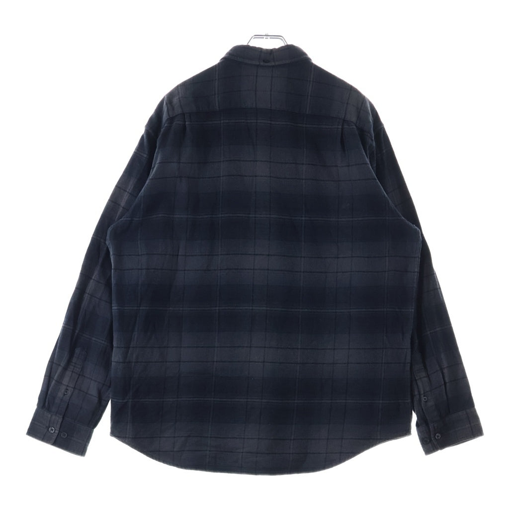 SUPREME(シュプリーム) 23SS Shadow Plaid Flannel Shirts シャドウチェック柄 長袖 フランネルシャツ ブラック