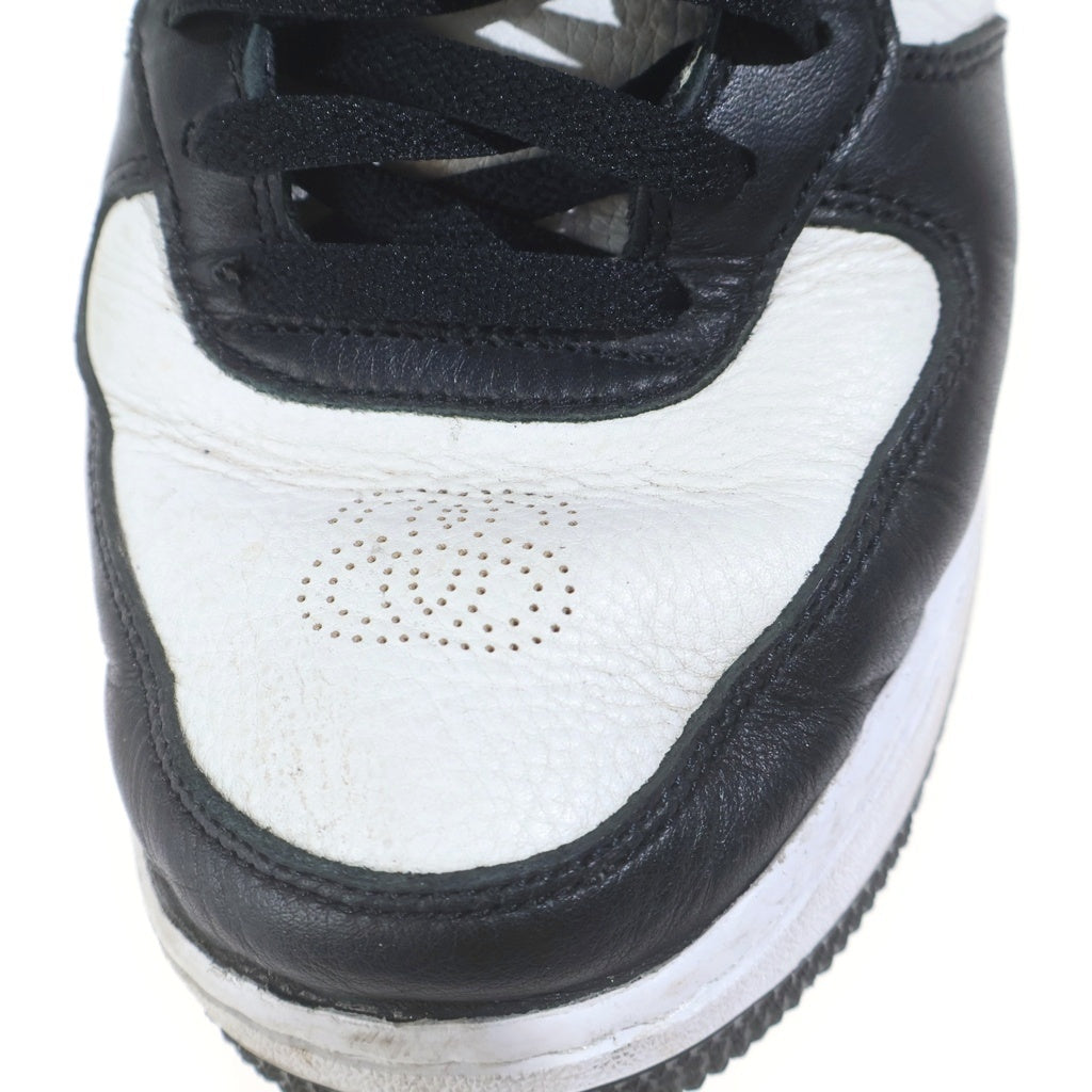 NIKE(ナイキ) ×STUSSY AIR FORCE 1 MID ステューシー エアフォース1 ミッドカットスニーカー ホワイト/ブラック US8/26cm DJ7840-002