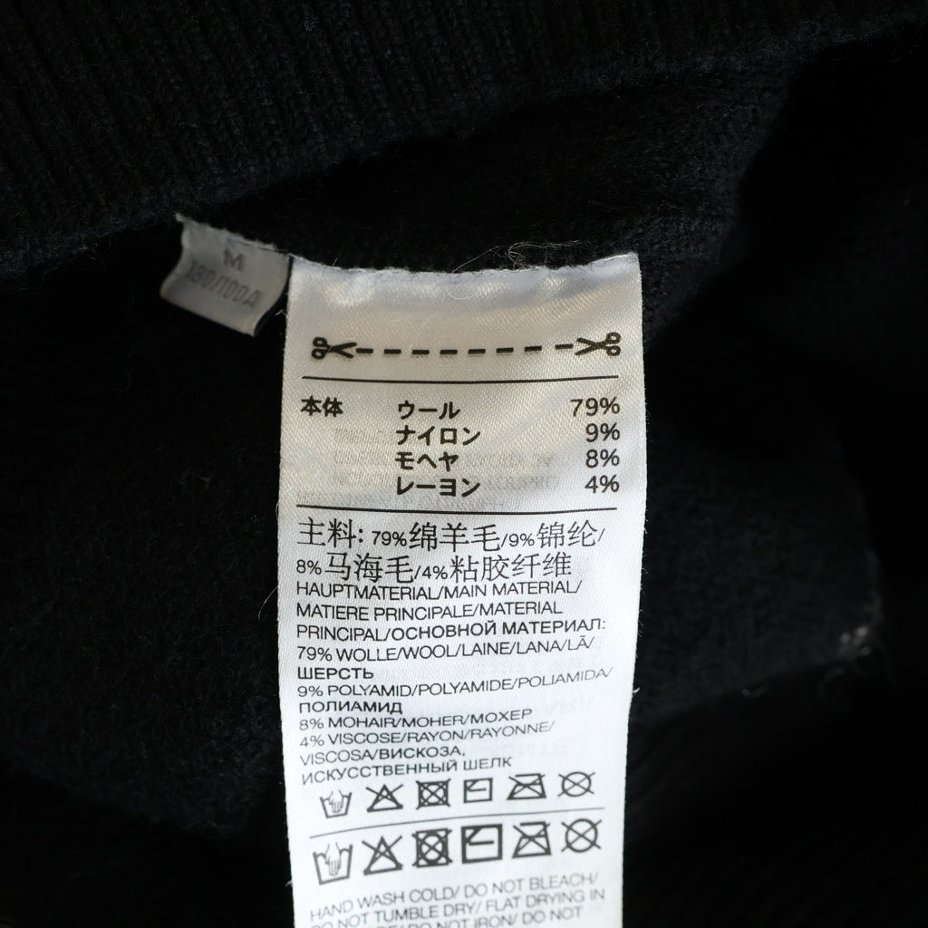 Y-3(ワイスリー) U Leopard Knit Crew Sweat レオパード モヘヤ ニット スウェット ブラック