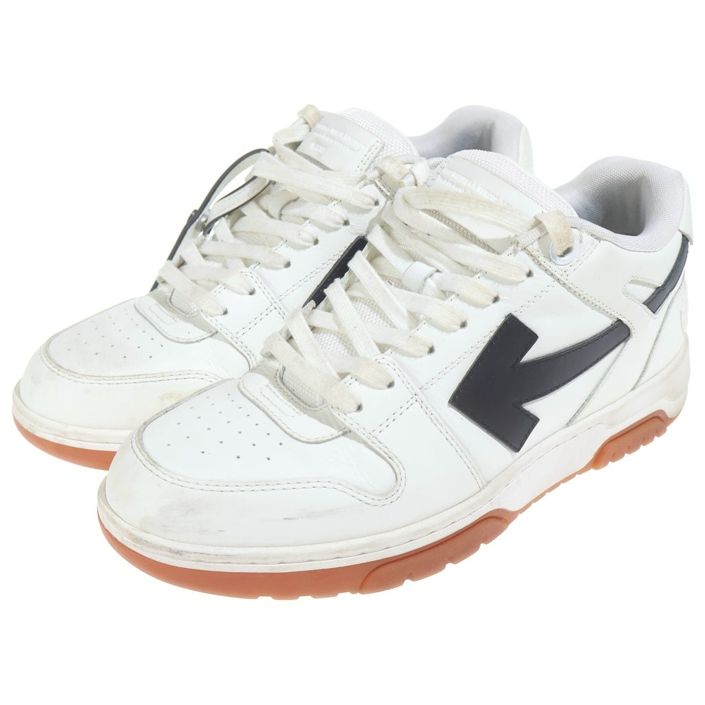 OFF-WHITE(オフホワイト) Out Of Office ウト オブ オフィス アローモチーフ レザー ローカットスニーカー ホワイト