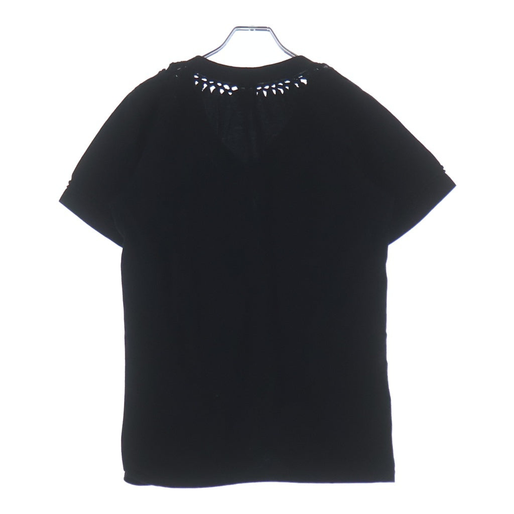 NUMBER (N)INE(ナンバーナイン) 07SS ABOUT A BOY期 アバウト ア ボーイ 編み込み Vネック 半袖 Tシャツ カットソー ブラック