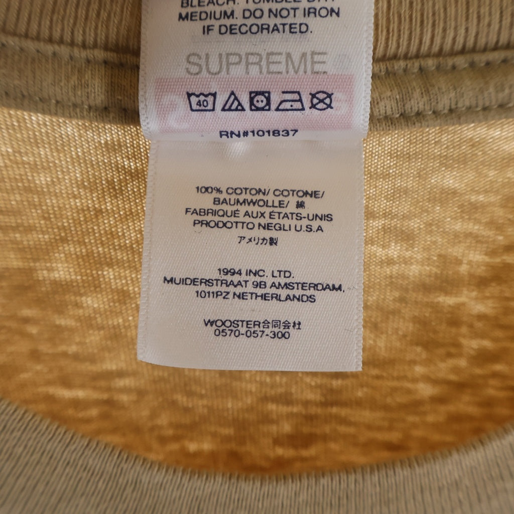 SUPREME(シュプリーム) 23SS Crown Tee クラウンロゴ フロントプリント 半袖 Tシャツ カットソー ベージュ