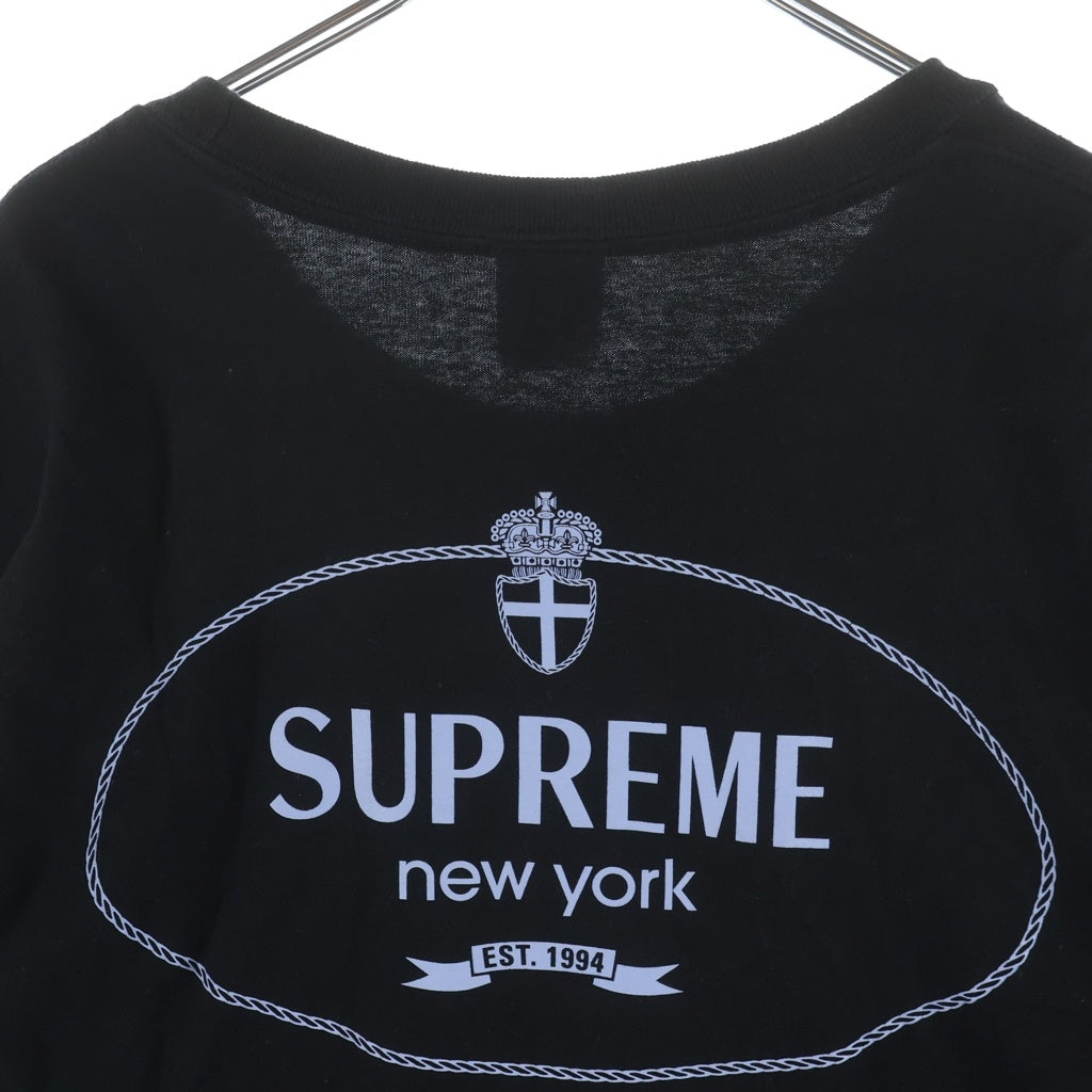 SUPREME(シュプリーム) 24AW Crest Tee クレスト ロゴ 両面プリント 半袖 Tシャツ カットソー ブラック