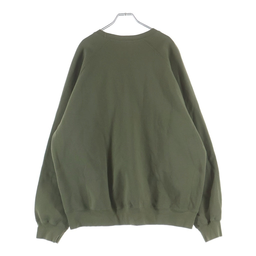 SUPREME(シュプリーム) 24SS Small Box Raglan Crewneck スモールボックスロゴ ラグランスリーブ クルーネック スウェットトレーナー カーキ