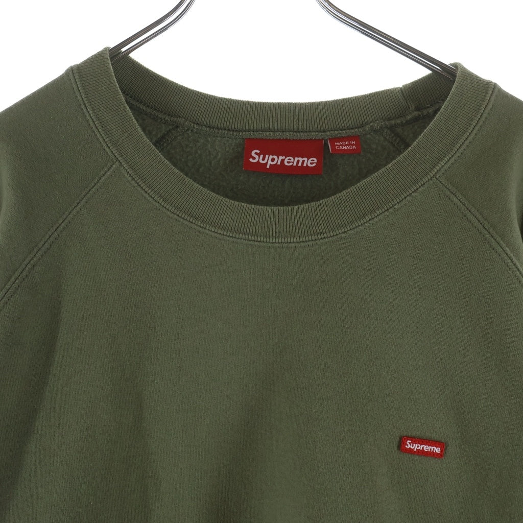 SUPREME(シュプリーム) 24SS Small Box Raglan Crewneck スモールボックスロゴ ラグランスリーブ クルーネック スウェットトレーナー カーキ