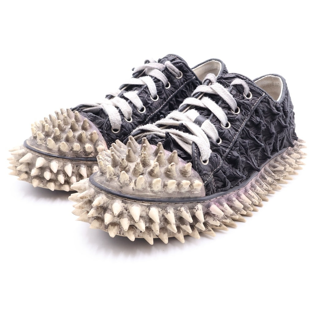 doublet(ダブレット) 24AW PORCUPINE LACE UP SNEAKER ヤマアラシ レースアップ スニーカー ブラック 24AW77FT63