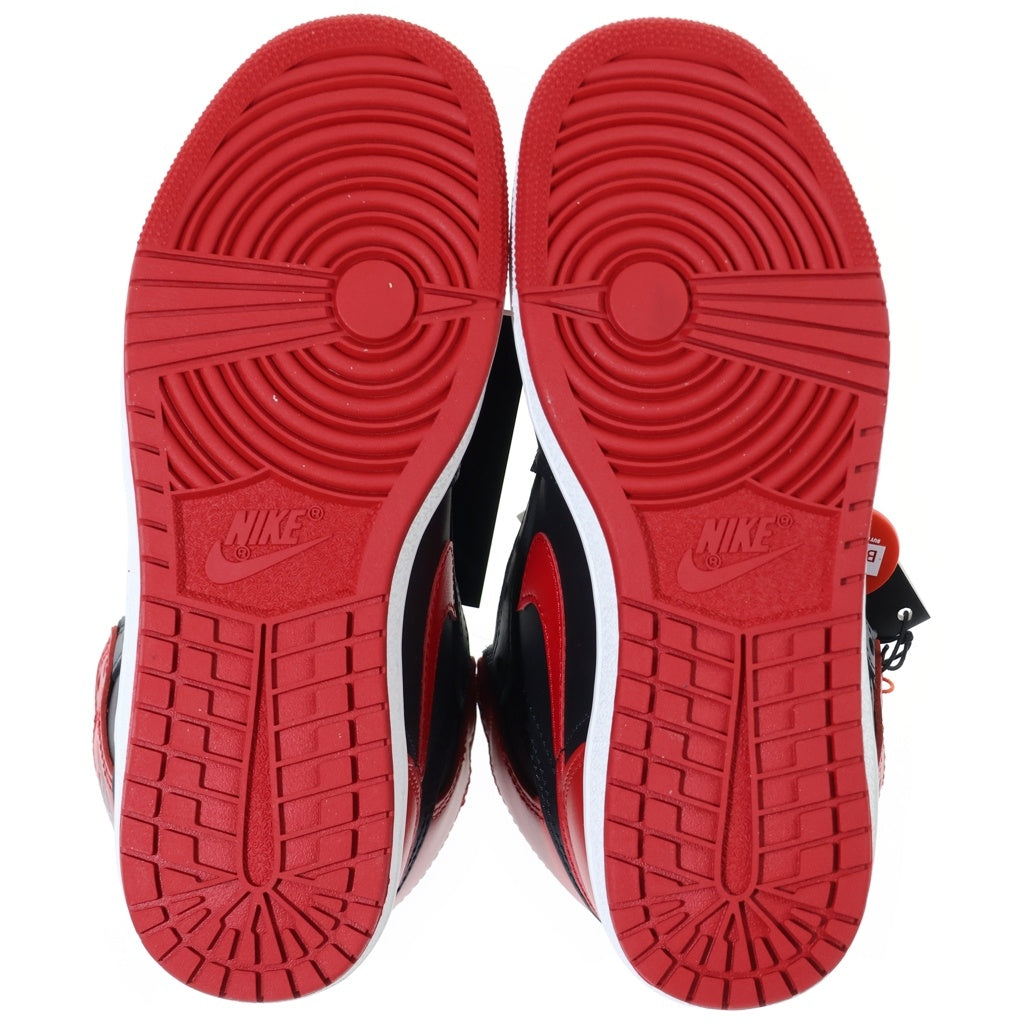 NIKE(ナイキ) AIR JORDAN 1 HIGH 85 BRED 2025 エアジョーダン 1 ブレッド ハイカットスニーカー レディース US5/23.5cm レッド/ブラック HV6674-067