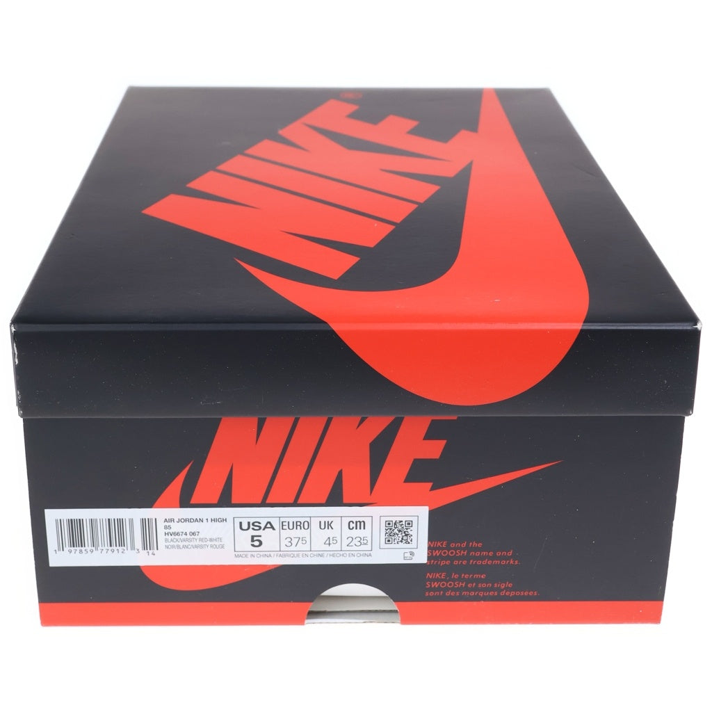 NIKE(ナイキ) AIR JORDAN 1 HIGH 85 BRED 2025 エアジョーダン 1 ブレッド ハイカットスニーカー レディース US5/23.5cm レッド/ブラック HV6674-067