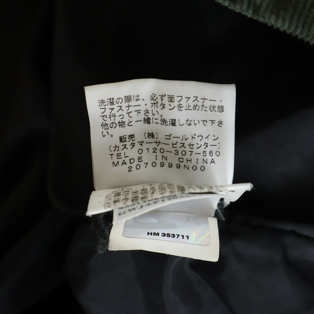 SUPREME(シュプリーム) 12AW ×THE NORTH FACE Corduroy Mountain Shell Jacket ザノースフェイス コーデュロイマウンテンシェルジャケット カーキ NP01250