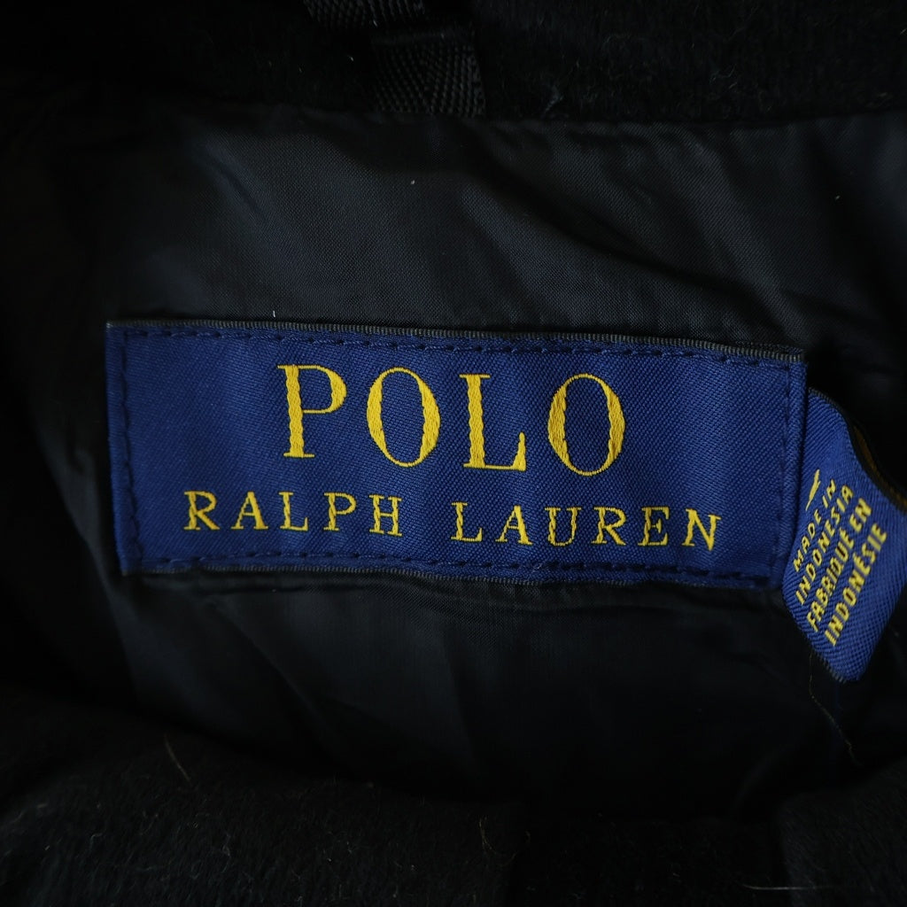 POLO RALPH LAUREN(ポロラルフローレン) フロントビッグポニー刺繍 ナイロン ダウンベスト ブラック