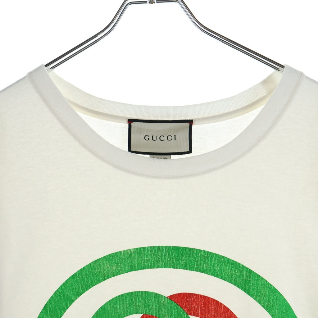 GUCCI(グッチ) 20SS Oversize Tee With Interlocking G インターロッキングG オーバーサイズ クルーネック 半袖Tシャツ カットソー ホワイト 565806 XJBAU