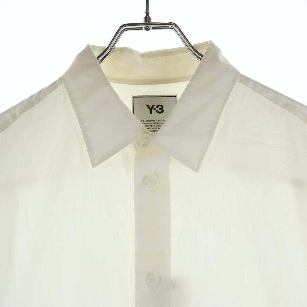 Y-3(ワイスリー) M CLASSIC LONG SHIRT Mクラシックロングシャツ 長袖ロングシャツ ホワイト GV4219