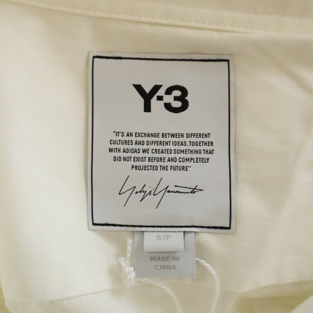 Y-3(ワイスリー) M CLASSIC LONG SHIRT Mクラシックロングシャツ 長袖ロングシャツ ホワイト GV4219