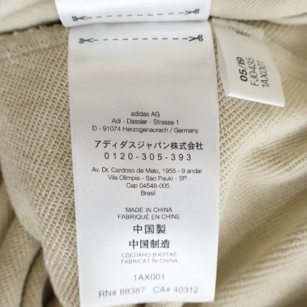 Y-3(ワイスリー) M FT YOHJI LETTERS BASEBALL SHIRT レターズベースボールシャツ フロントロゴ刺繍 長袖シャツ ベージュ FJ0435