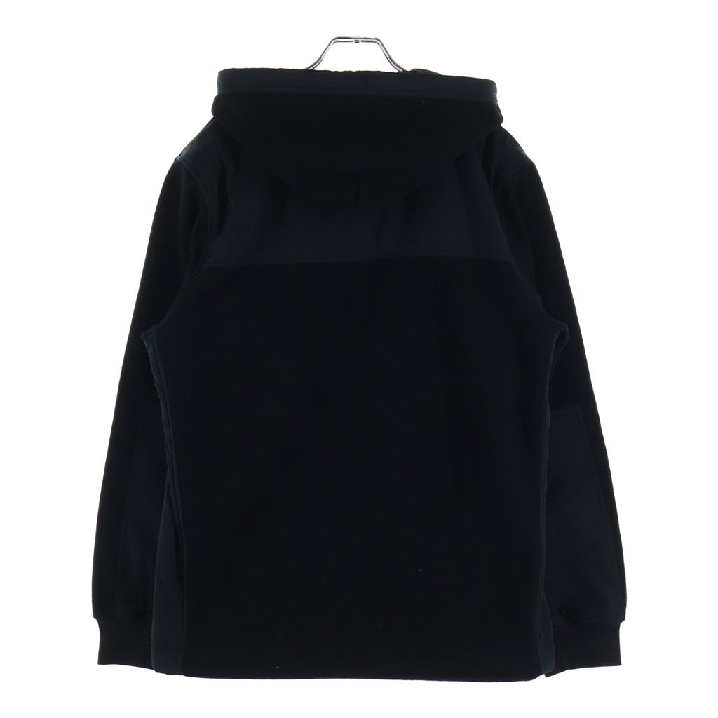 DIESEL(ディーゼル) S-TEDER SWEAT SHIRT ロゴパッチ フリース ジップアップパーカー フーディー ブラック
