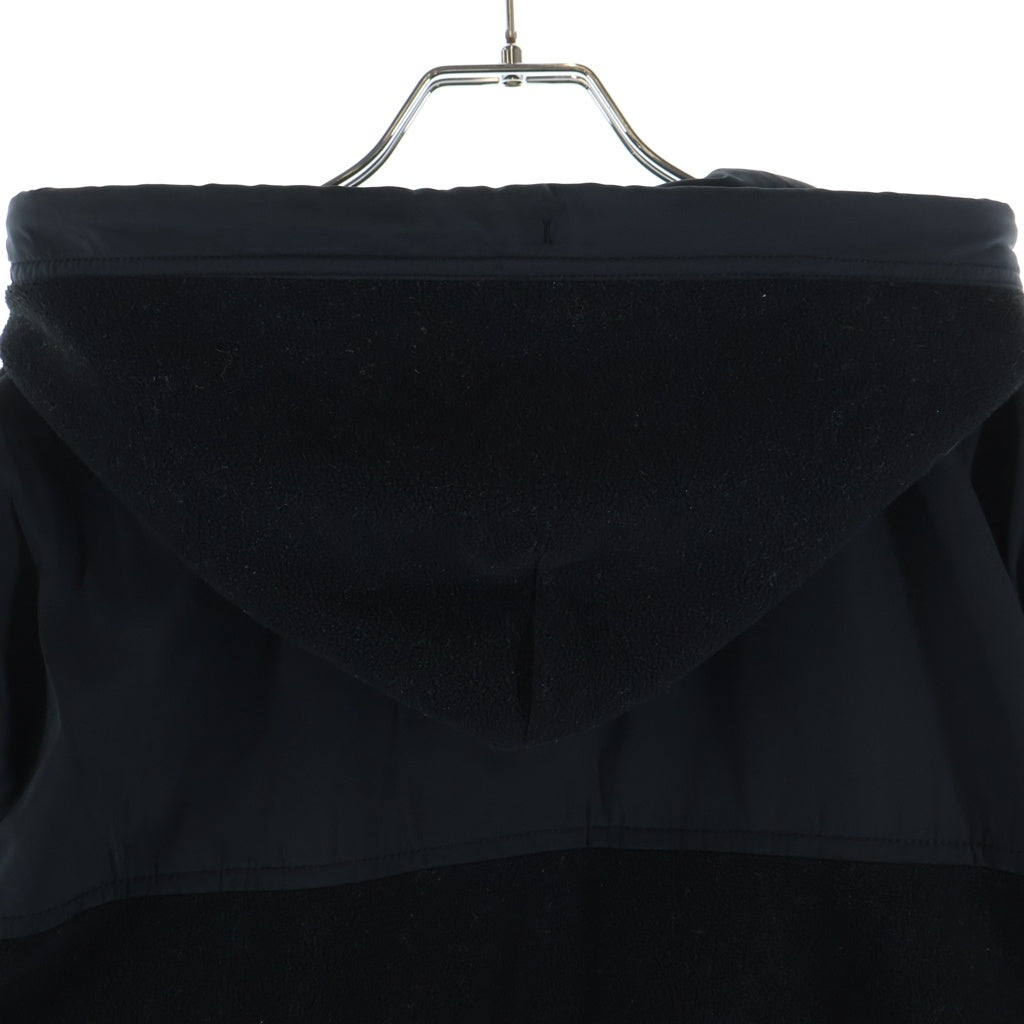 DIESEL(ディーゼル) S-TEDER SWEAT SHIRT ロゴパッチ フリース ジップアップパーカー フーディー ブラック