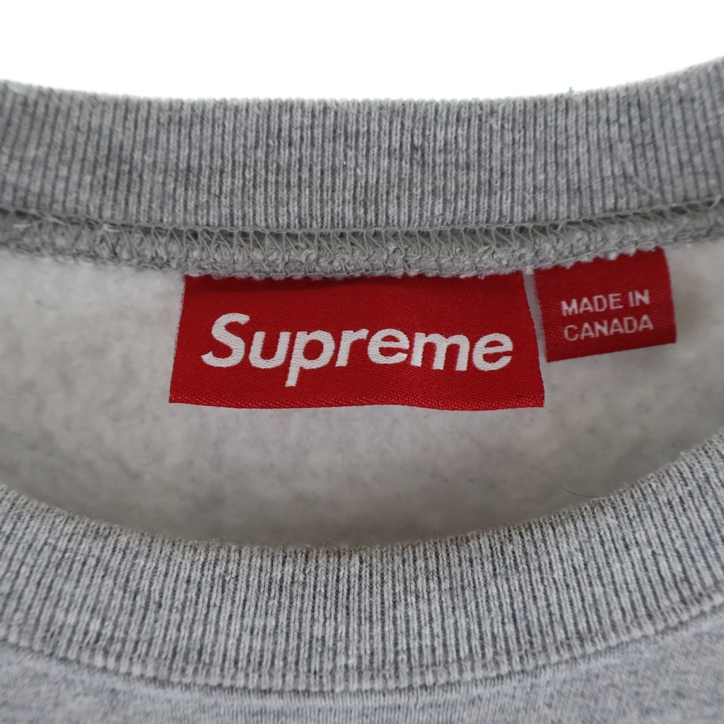 SUPREME(シュプリーム) 24SS Established Crewneck エスタブリッシュド クルーネック スウェットトレーナー グレー
