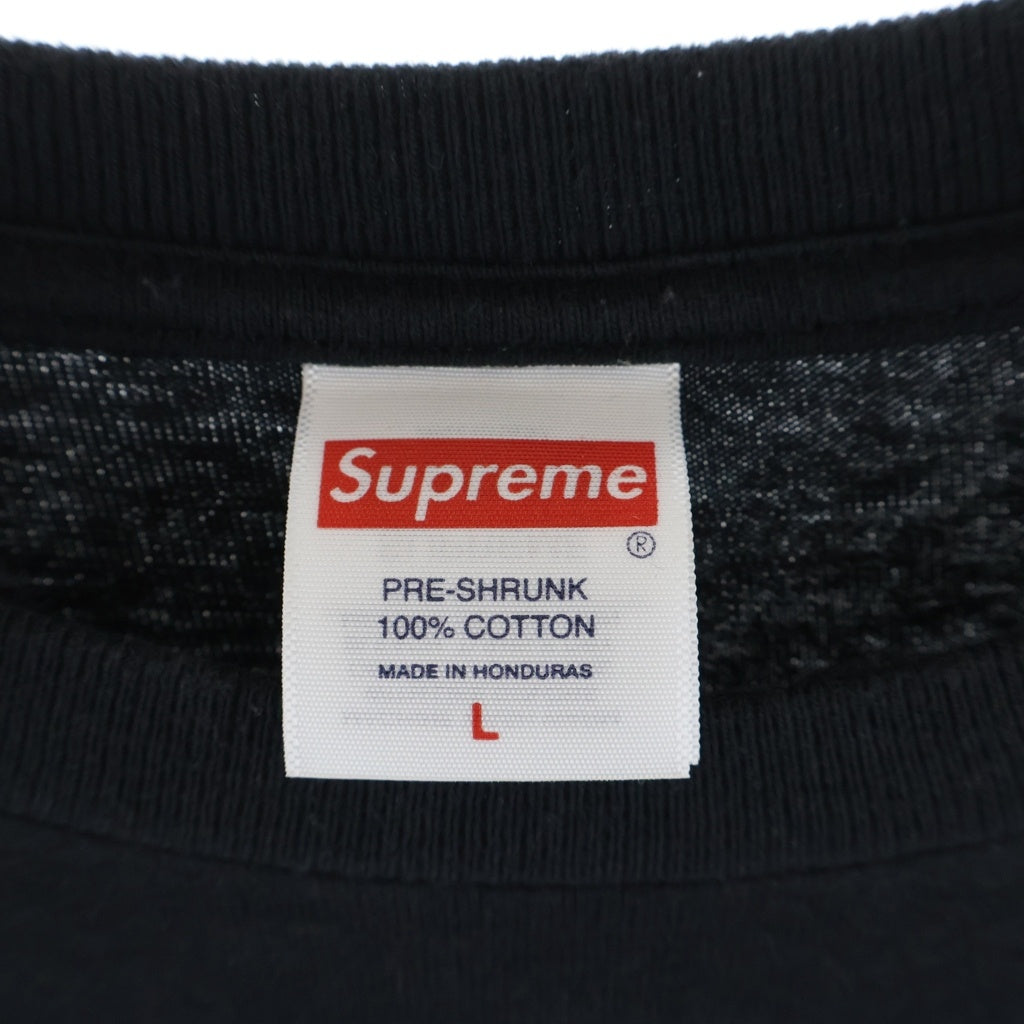 SUPREME(シュプリーム) 24AW Crest S/S Tee クレスト ロゴプリント クルーネック 半袖Tシャツ カットソー ブラック