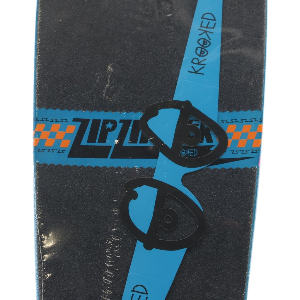 MARK GONZALES(マークゴンザレス) ×KROOKED ZIP ZINGER Skateboard Deck クルキッド ジップジンガー スケートボード デッキ ブルー