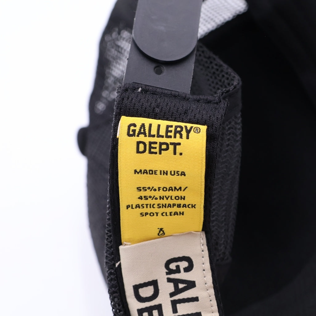 GALLERY DEPT.(ギャラリーデプト) Logo Trucker Hat ロゴ プリント トラッカー キャップ ブラック