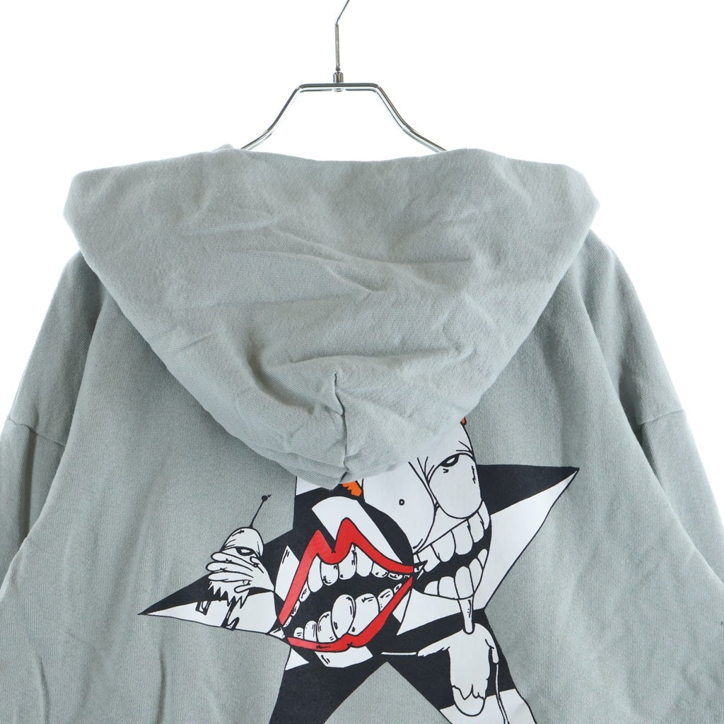CHROME HEARTS(クロムハーツ) ×MATTY BOY PPO SUGGEST SPACE GRY HD PLVR マッティボーイ プリント スウェットプルオーバーパーカー グレー