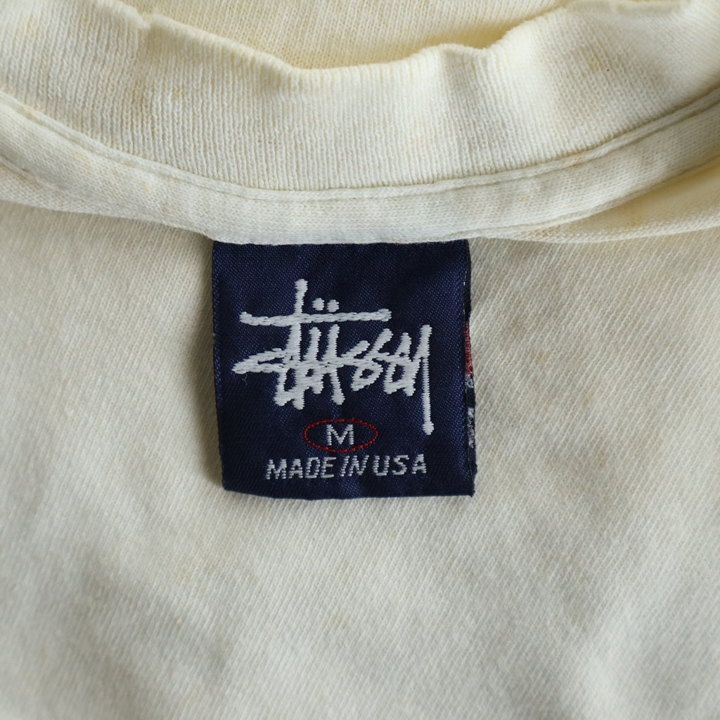 STUSSY(ステューシー) 90s Dragon SS Link Tee ドラゴンSSリンクロゴ 両面プリント 半袖Tシャツ カットソー ホワイト