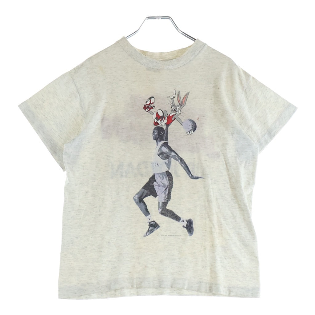 NIKE(ナイキ) 90s 銀タグ HARE JORDAN フロントプリント 半袖Tシャツ カットソー グレー