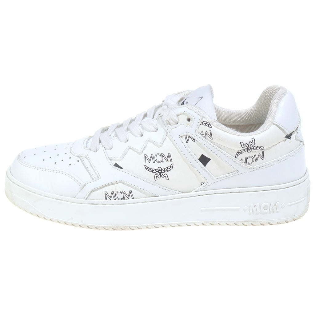 MCM(エム シー エム) Neo Terrain Sneakers ネオテレイン ロゴプリント ローカットスニーカー ホワイト