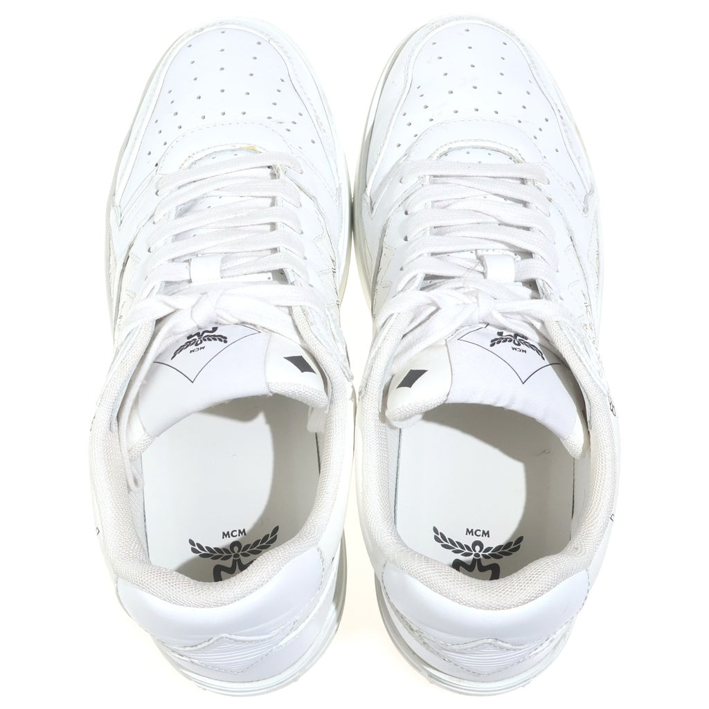 MCM(エム シー エム) Neo Terrain Sneakers ネオテレイン ロゴプリント ローカットスニーカー ホワイト