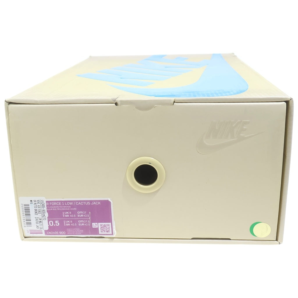NIKE(ナイキ) ×TRAVIS SCOTT AIR FORCE 1 LOW CACTUS JACK トラヴィススコット エアフォース1 カクタスジャック ローカットスニーカー マルチ US9/27cm CN2405‐900