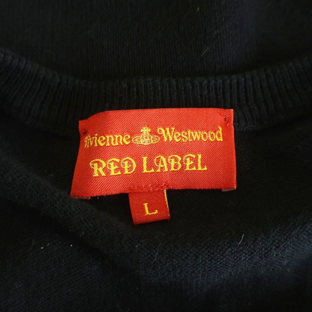 Vivienne Westwood Red Label(ヴィヴィアンウエストウッドレッドレーベル) オーブ刺繍ニットカーディガン ブラック レディース