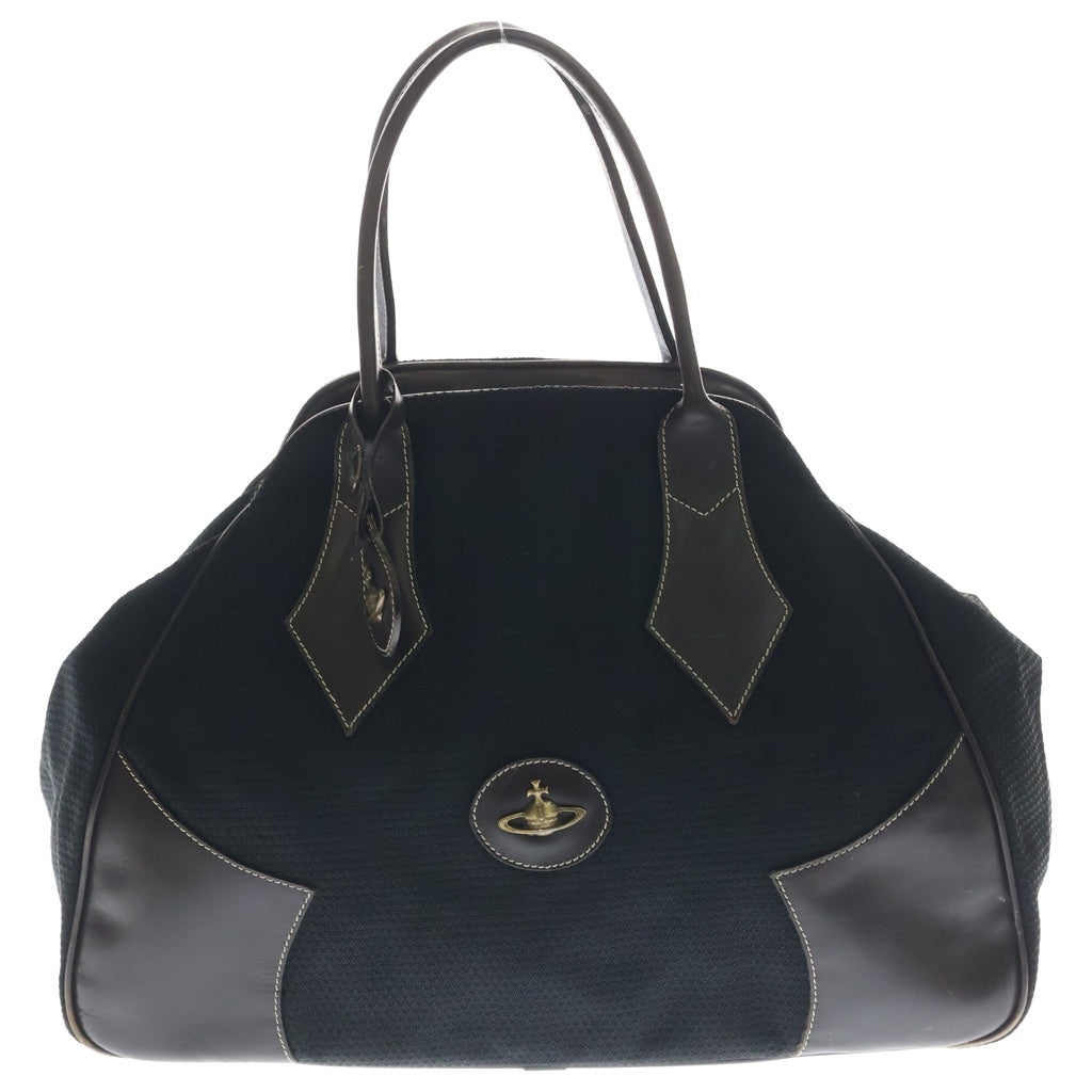 Vivienne Westwood(ヴィヴィアンウエストウッド) Yasmine ゴールドトーン オーブエンブレム ヤスミン ボストンバッグ ブラウン レディース