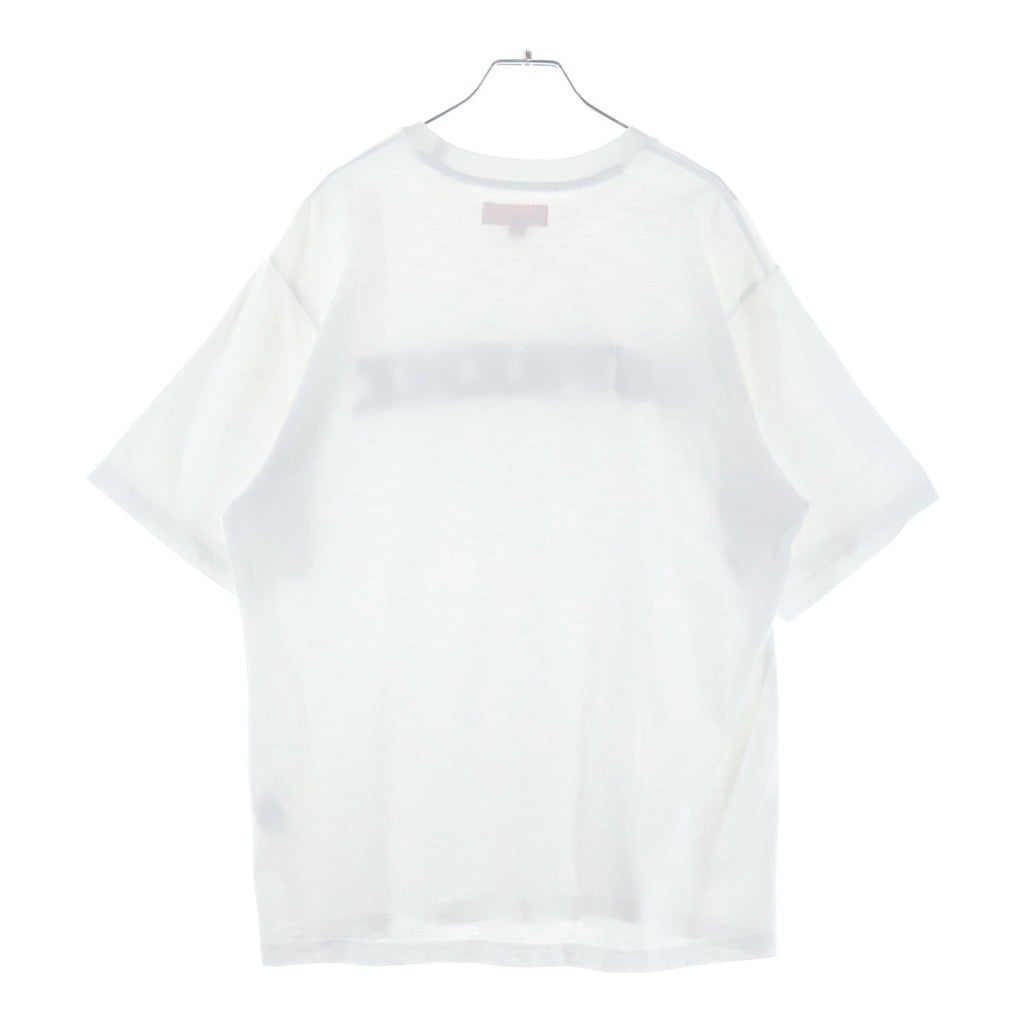 SUPREME(シュプリーム) 23AW Collegiate S/S Top カレジエイト フロントロゴ刺繍 半袖Tシャツ カットソー ホワイト