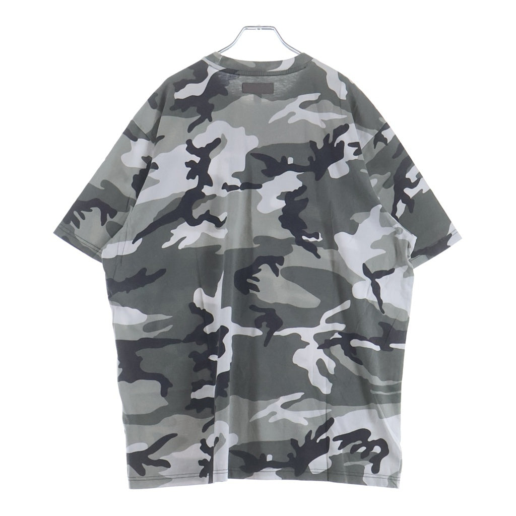 SUPREME(シュプリーム) 25AW Washed S/S Top カモ総柄 ウォッシュド 半袖Tシャツ カットソー グレー