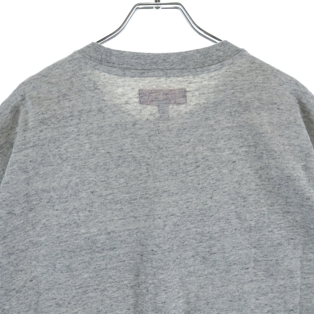 SUPREME(シュプリーム) 25AW Collegiate Applique S/S Top カレジエイトアップリケ フロントロゴ刺繍 半袖Tシャツ カットソー グレー