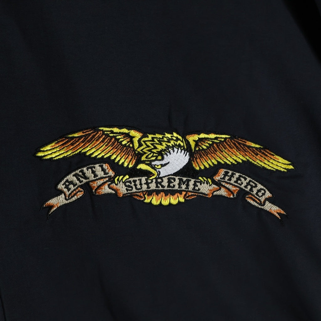 SUPREME(シュプリーム) 25AW ×ANTI HERO Stadium Jacket アンタイヒーロー スタジアムジャケット ブルゾン ブラック