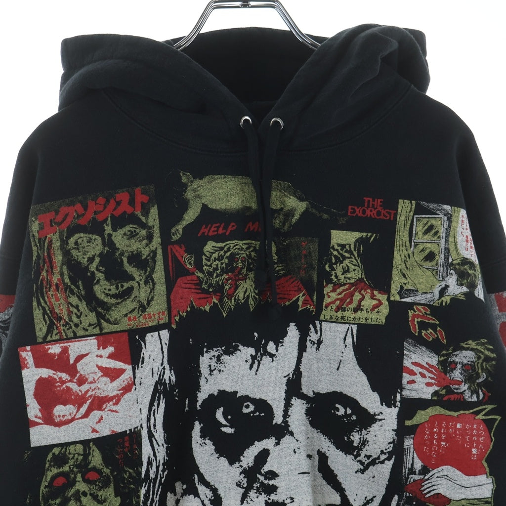 SUPREME(シュプリーム) 25AW The Exorcist Hooded Sweatshirt エクソシスト フロントプリント プルオーバーパーカー フーディー ブラック
