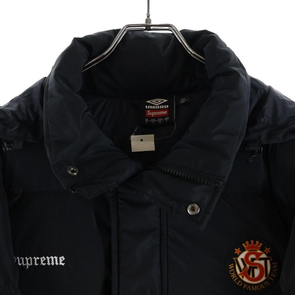 SUPREME(シュプリーム) 25AW ×UMBRO Down Puffer Jacket アンブロ ダウンパファージャケット ブラック