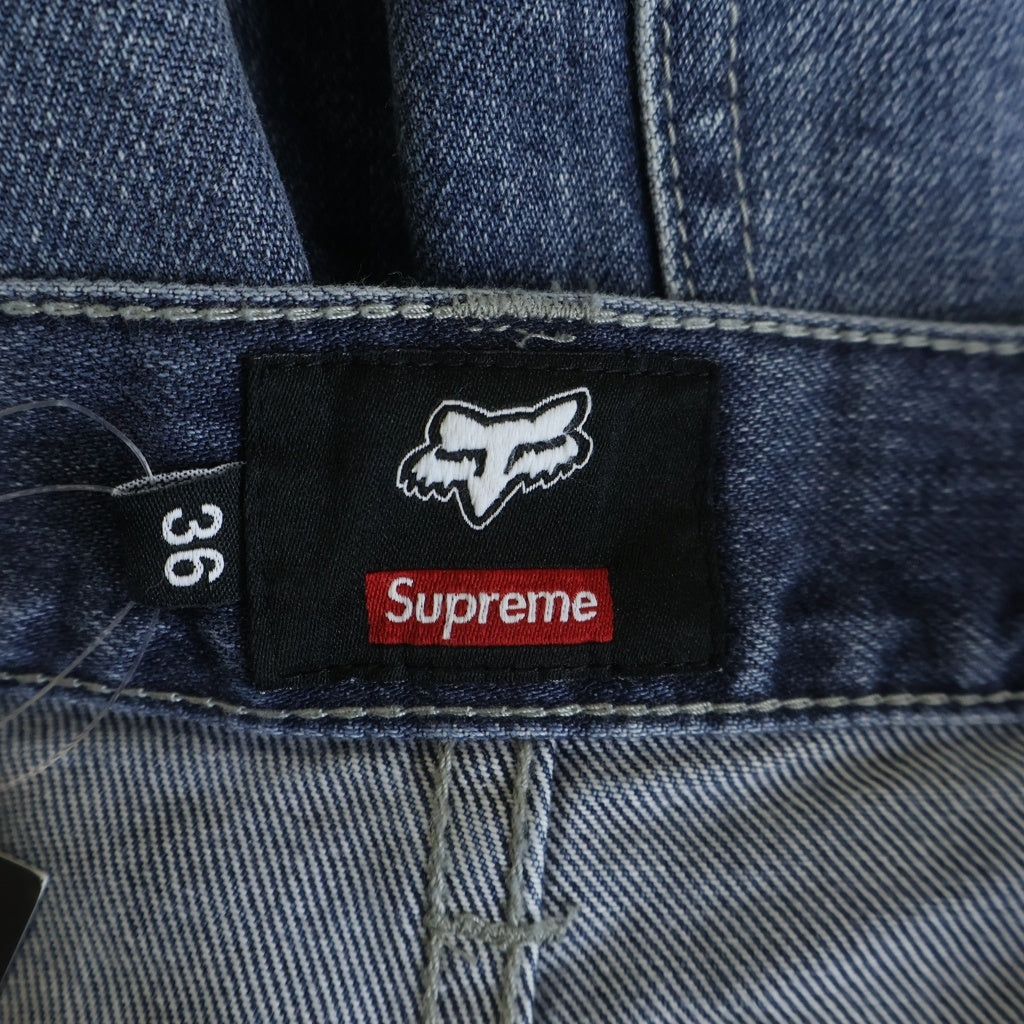 SUPREME(シュプリーム) 25AW ×Fox Racing Cordura Baggy Jean フォックスレーシング コーデュラバギージーンズ デニムパンツ インディゴ