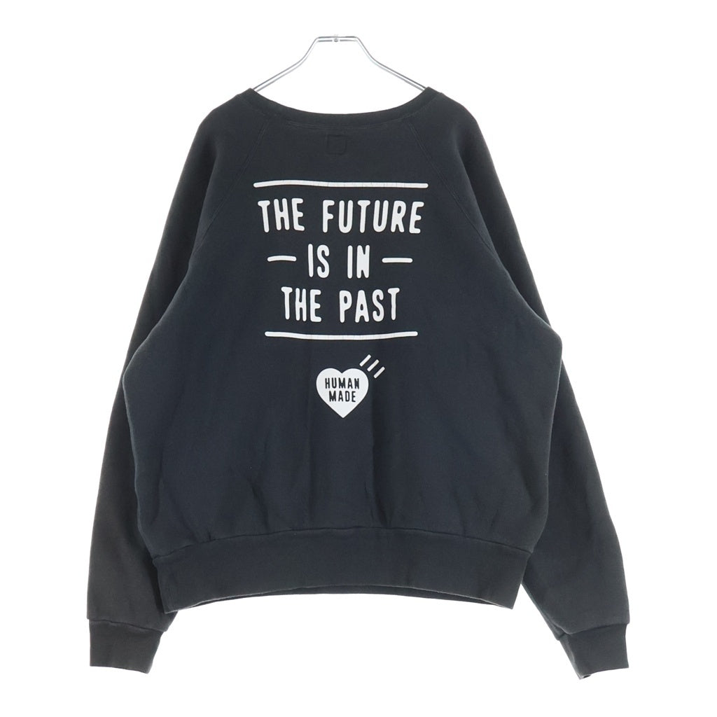 HUMAN MADE(ヒューマンメイド) 24AW Classic Crewneck クラシック ロゴプリント クルーネック スウェットトレーナー ブラック HM28CS045
