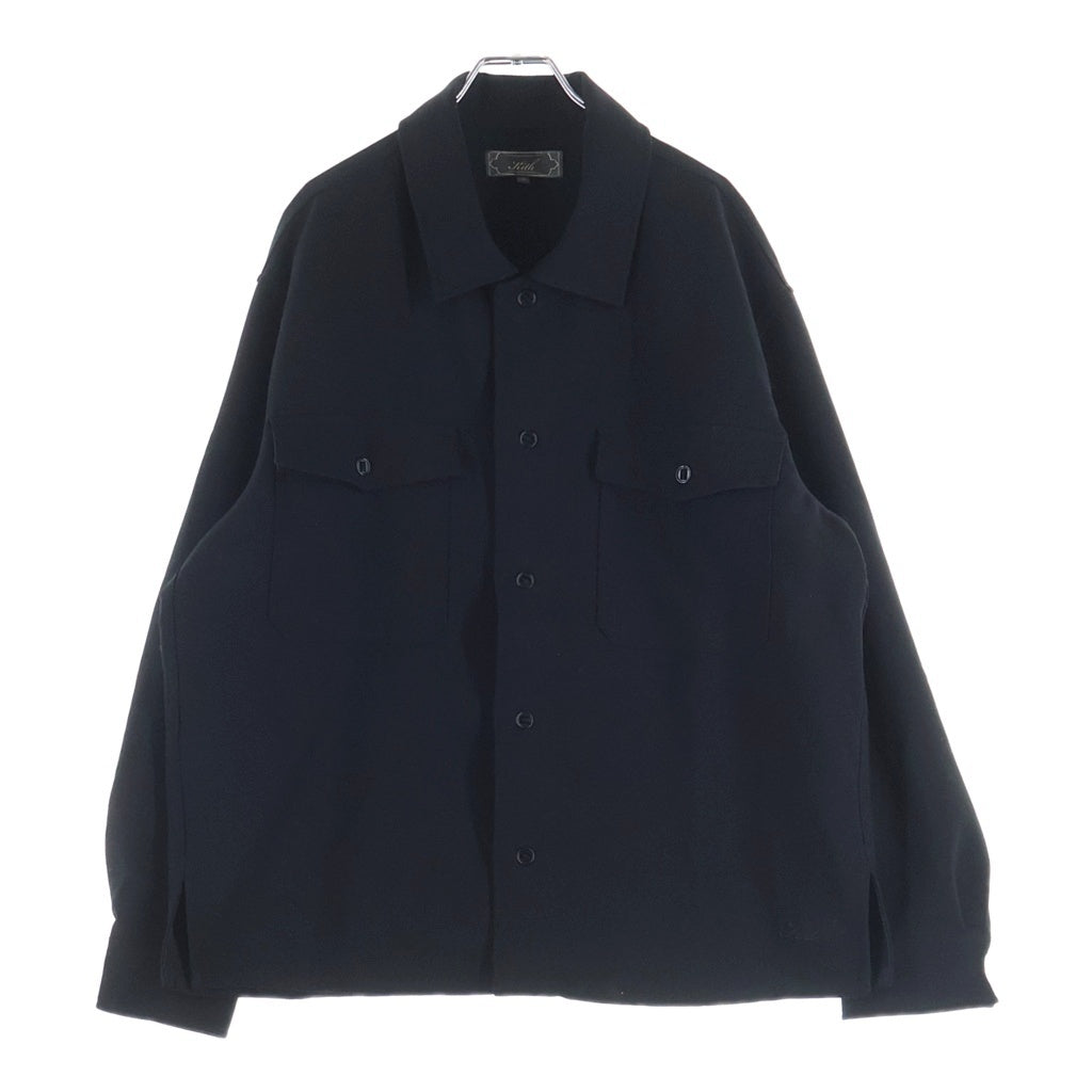KITH(キス) Midweight Double Weave Ace Buttondown ミッド ウェイト ダブルウェーブ ボタンジャケット ブラック 25-050-060-0001-4-0