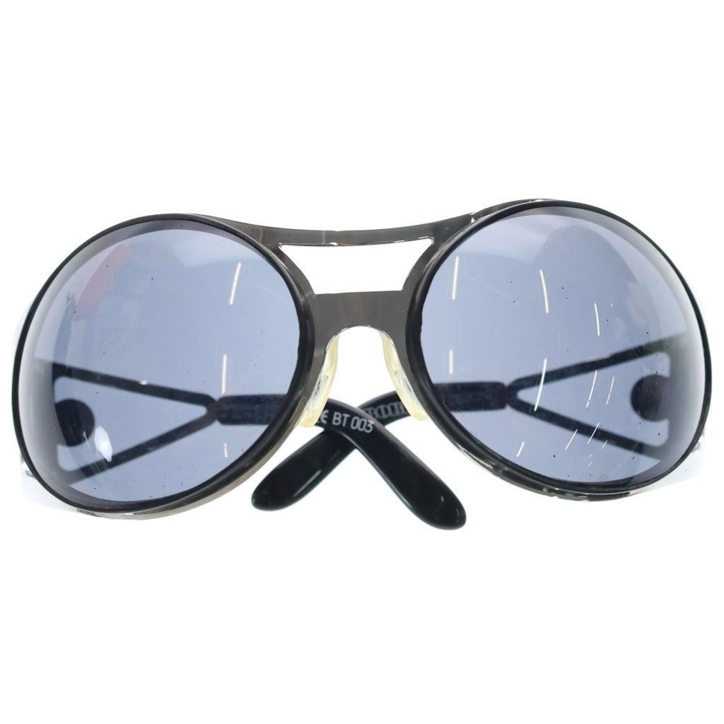 NO BRAND(ノーブランド) GLOBAL EYEWARE(グローバルアイウェア) BT003 メタルフレーム サングラス 眼鏡 アイウェア シルバー/ブラック